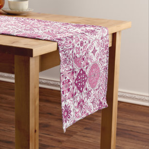 Mediterranean hues/ Azulejo tiles Short Table Runner