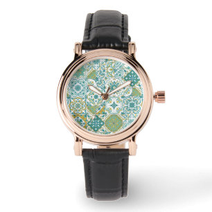 Mediterranean hues/ Azulejo tiles Watch