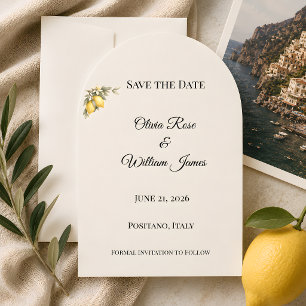 Mediterranean Italian Coastal Luxury Save The Date