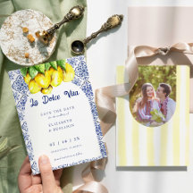 Mediterranean La Dolce Vita Italian Lemon Blue