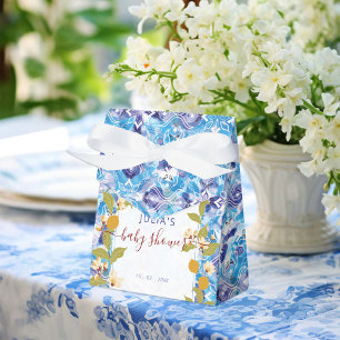 Mediterranean Lemon Amalfi Coast Baby Shower Favour Box