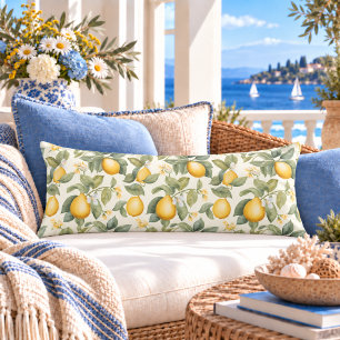Mediterranean Lemon Blossoms Citrus Body Cushion