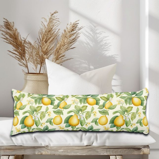 Mediterranean Lemon Blossoms Citrus Body Cushion (Creator Uploaded)
