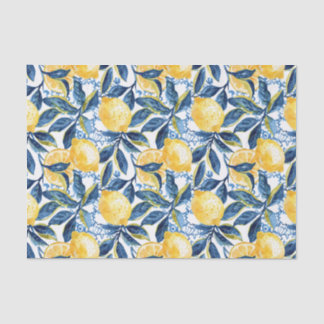Mediterranean Lemon Botanical Tissue Paper
