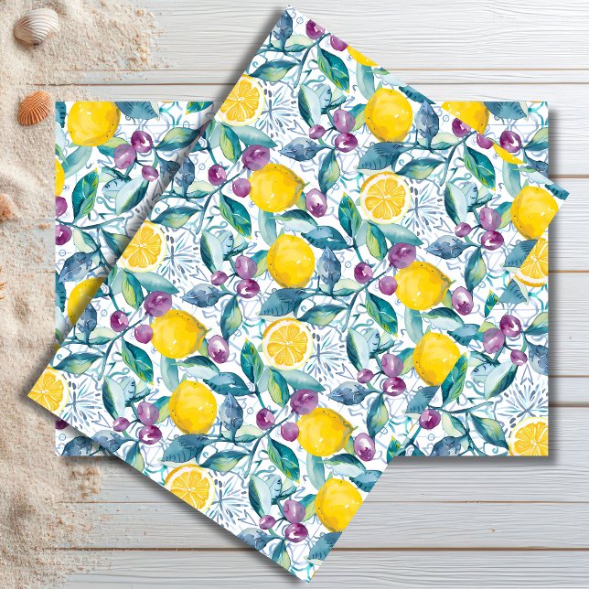  Mediterranean Lemon Botanical Tissue Paper (Creator Uploaded)