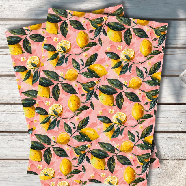  Mediterranean Lemon Botanical Tissue Paper (Creator Uploaded)
