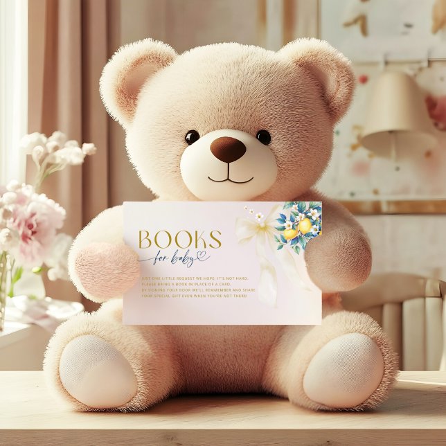 Mediterranean Lemon Citrus Sweetie Books for Baby Enclosure Card (Creator Uploaded)