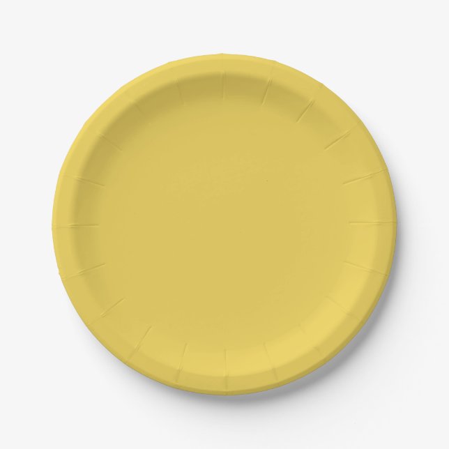 Mediterranean Lemon Citrus Wedding Collection Paper Plate (Front)