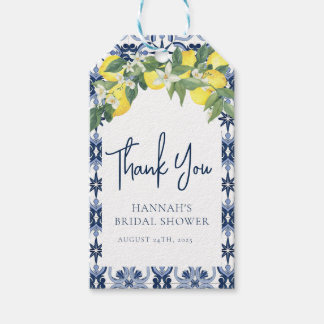 Mediterranean Lemon Main Squeeze Bridal Favour Tag