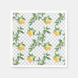 Mediterranean Lemon Paper Napkin
