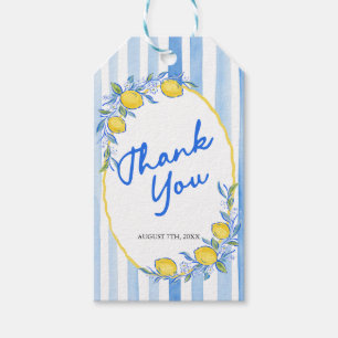 Mediterranean Lemon Thank You Favour Tags
