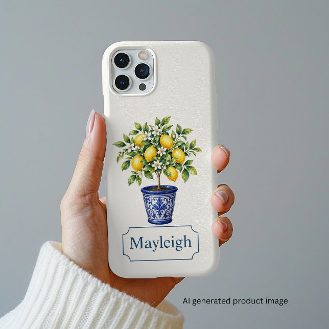 Mediterranean Lemon Tree iPhone Case (Creator Uploaded)