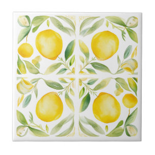Mediterranean Lemon Tuscany Design Ceramic Tile