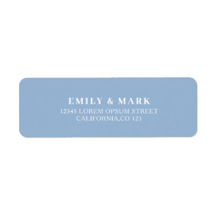 Mediterranean Lemon Wedding Return address Label