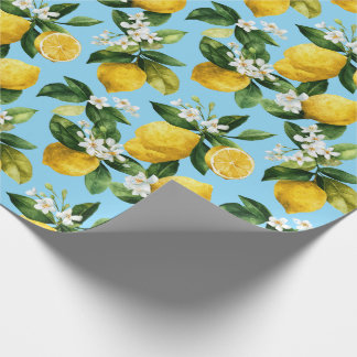 Mediterranean Lemon  Wrapping Paper