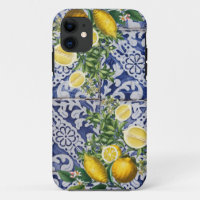 Mediterranean Lemons Summer Portuguese Tiles 