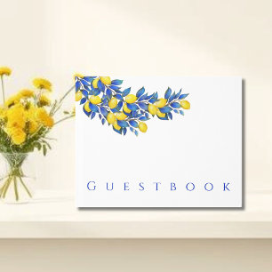 Mediterranean-Lemons-Wedding Guest Book