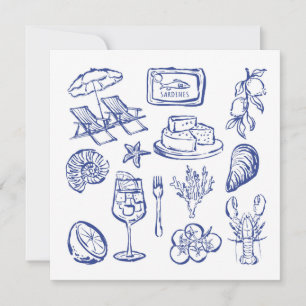 Mediterranean Life Outline Card