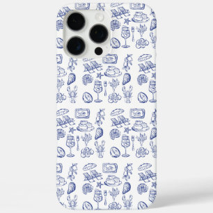 Mediterranean Life Outline iPhone 16 Pro Max Case