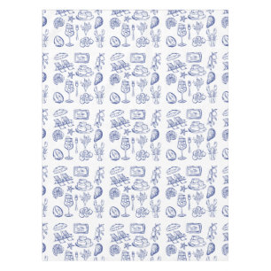Mediterranean Life Outline Tablecloth
