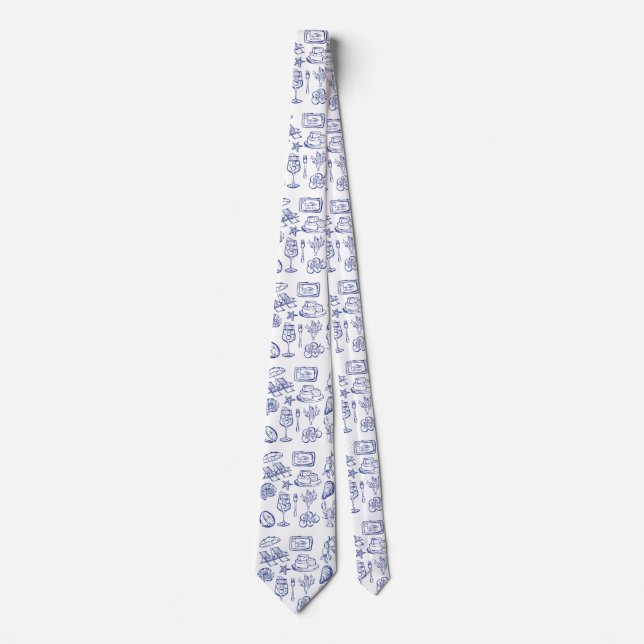 Mediterranean Life Outline Tie (Front)
