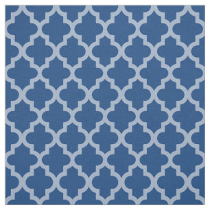 Mediterranean Moroccan Moods Quatrefoil Fabric