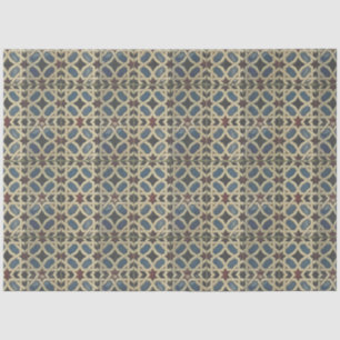 Mediterranean Mosaic Blue Green Decoupage Tissue P Tissue Paper