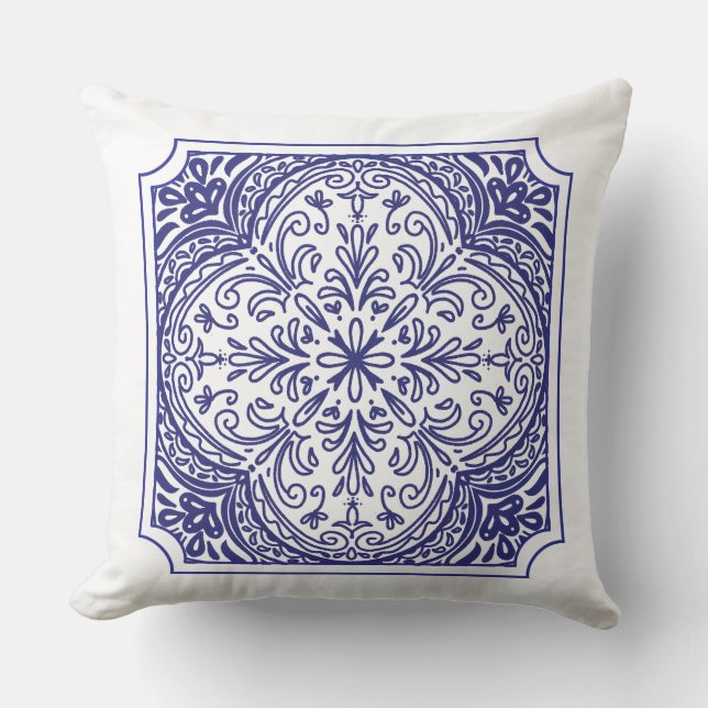 Mediterranean Mosaic Cushion (Front)