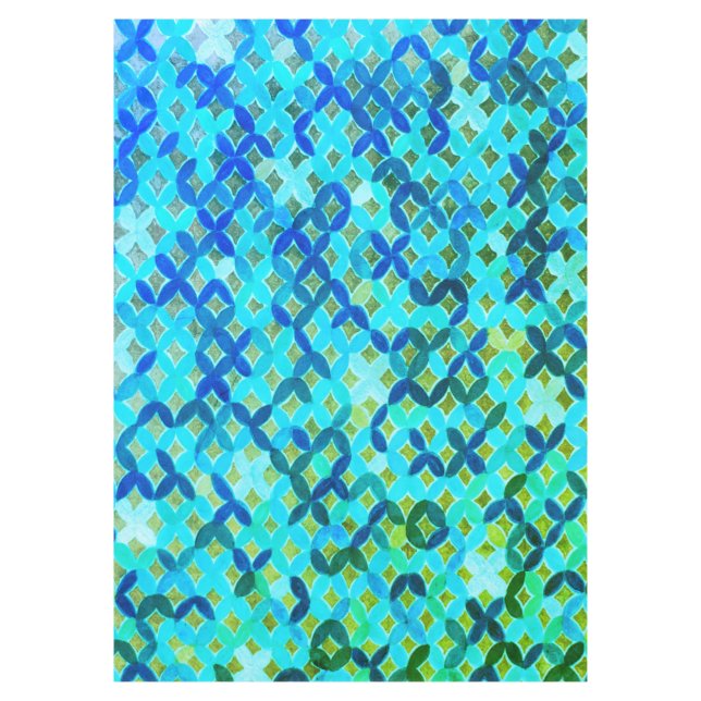 Mediterranean Mosaic Tablecloth (Front)