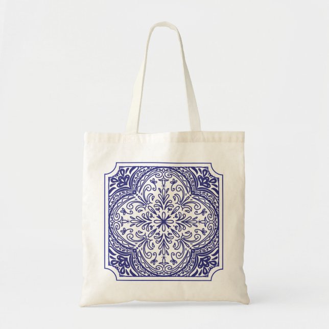 Mediterranean Mosaic Tote Bag (Front)