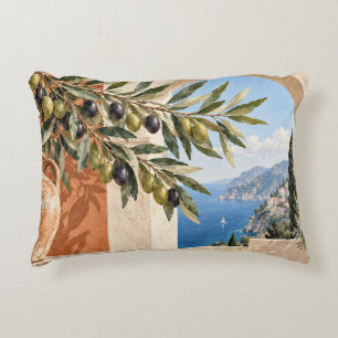 Mediterranean Olive Coast Decorative Cushion