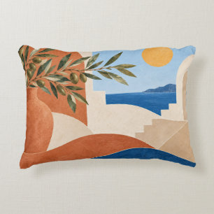 Mediterranean Olive Coast Decorative Cushion