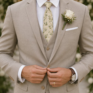 Mediterranean Olive Grove Wedding Tie
