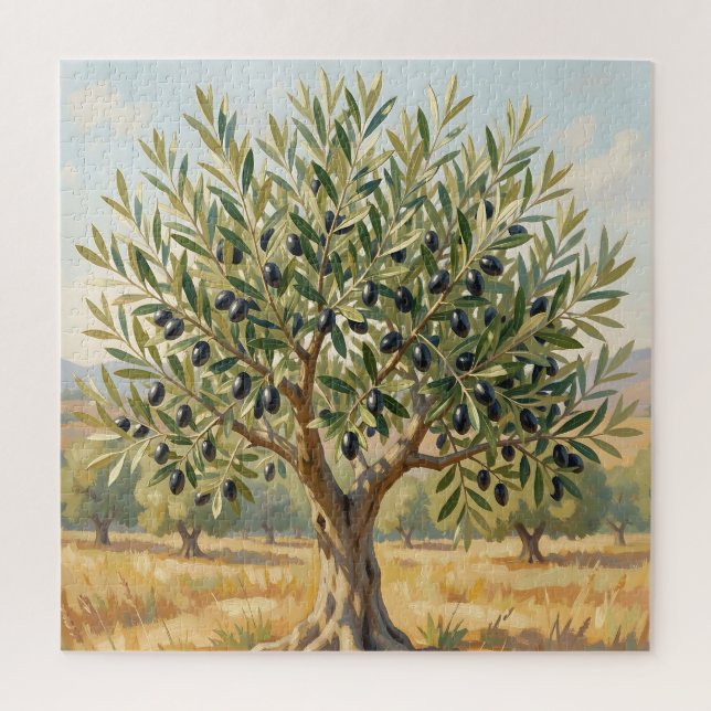 Mediterranean Olive Tree Landscape  Jigsaw Puzzle (Vertical)