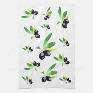 Mediterranean Olives Kitchen Towel