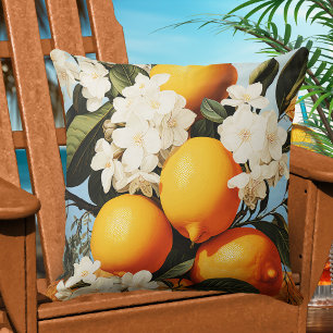 Mediterranean Oranges Summer Sun  Cushion