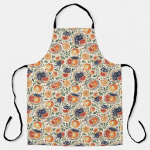 Mediterranean Orchard All-Over Print Apron