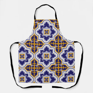 Mediterranean Pattern Kitchen Apron