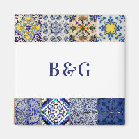 Mediterranean Portuguese Tiles Wedding Favour