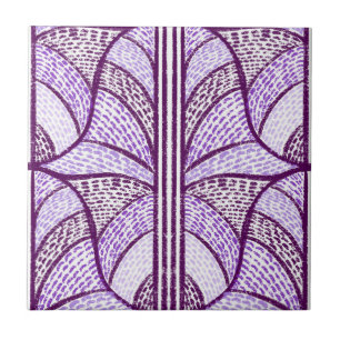 Mediterranean Purple Mosaic Pattern  Ceramic Tile