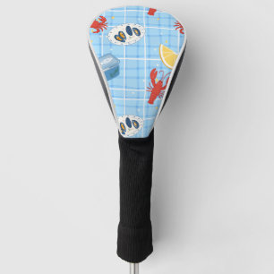 Mediterranean Seafood Market Pattern (6) Golf Head Cover