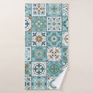 Mediterranean seamless pattern from Moroccan tiles Bath Towel