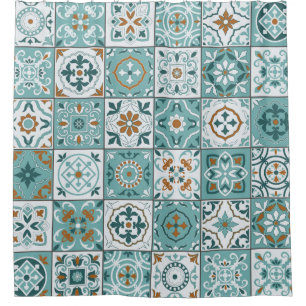 Mediterranean seamless pattern from Moroccan tiles Shower Curtain