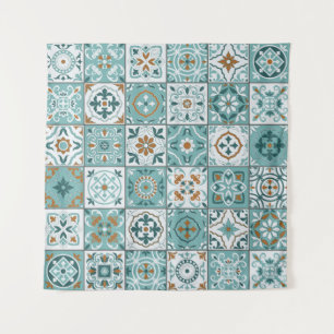 Mediterranean seamless pattern from Moroccan tiles Tapestry