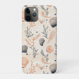 Mediterranean Seashell Starfish Coral Sand iPhone 11 Pro Case