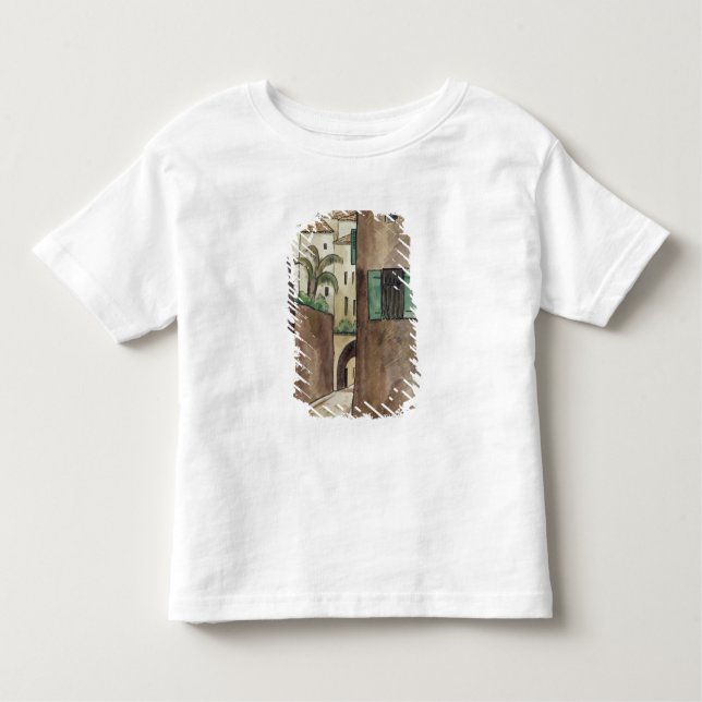 Mediterranean Street and Houses Toddler T-Shirt (Front)