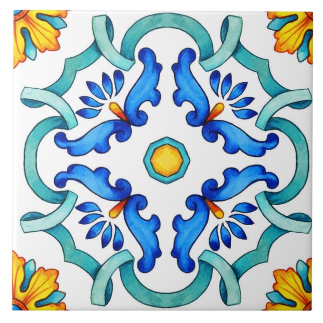 Mediterranean Style Ceramic Tile. Ceramic Tile (Front)
