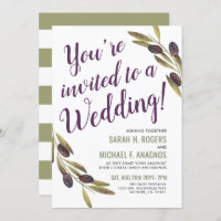 Mediterranean Style Sangria | Sage Wedding Invite
