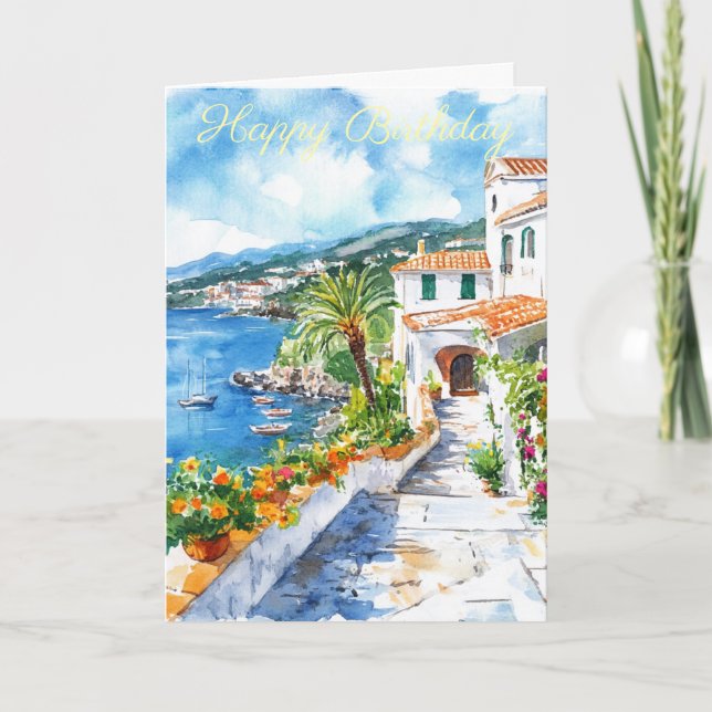 Mediterranean Summer Card (Front)