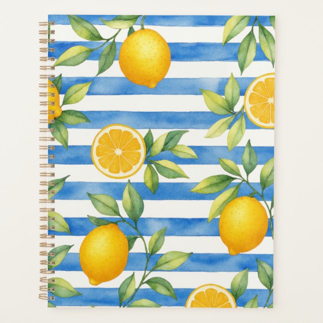 Mediterranean Summer Citrus Kitchen Decor Planner (Front)